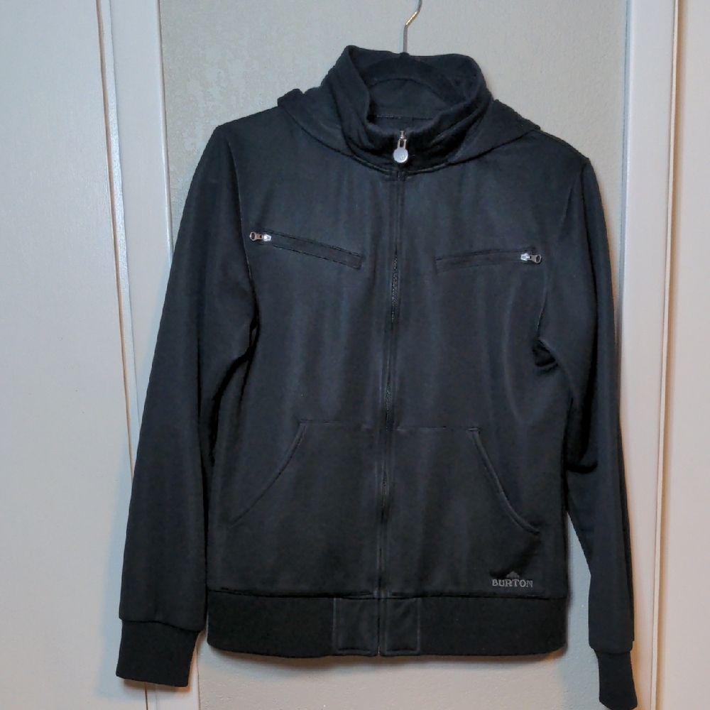 Women's Burton Dryride Kunshan Black Zip Up Light Hoodie Jacket, Medium
